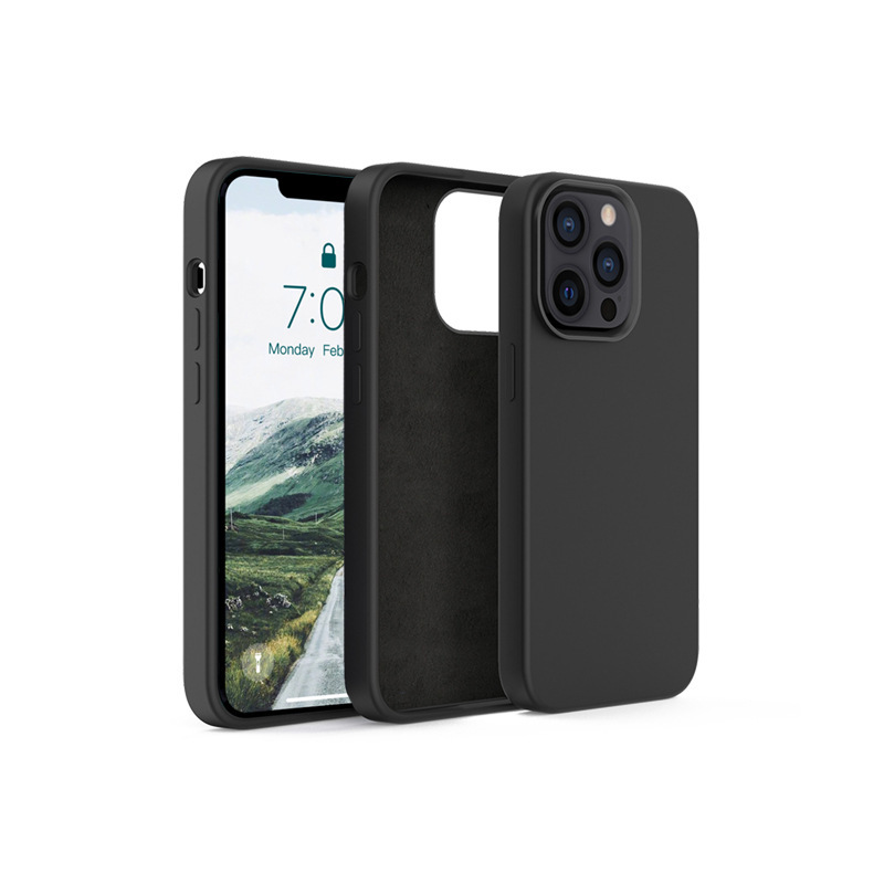 蘋果新款13硅膠液態(tài)手機(jī)殼，加厚款液態(tài)硅膠手機(jī)套定制